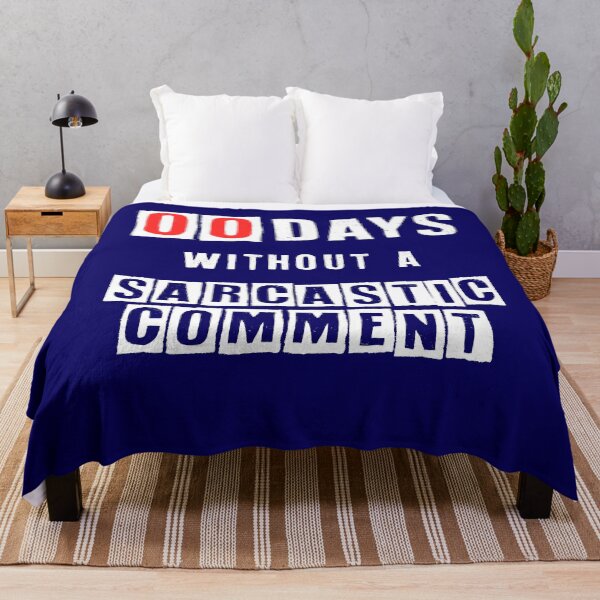 Item preview, Zero Days without a Sarcastic Comment - Funny Humorous Gift designed and sold by WG-Factory.