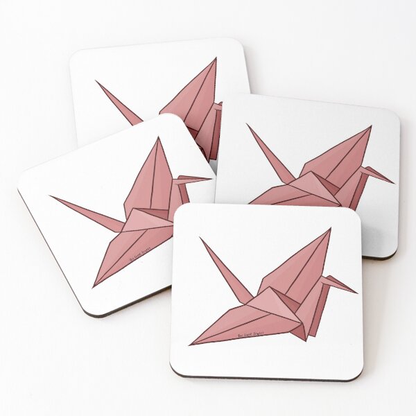 Item preview, Pink/Red Origami Paper Crane designed and sold by rarewhitelion.