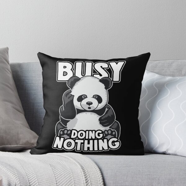 Item preview, Busy Doing Nothing Panda Cute Lazy Cartoon Bear designed and sold by GrandeDuc.