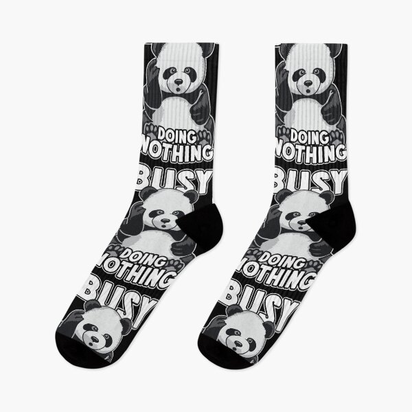 Item preview, Busy Doing Nothing Panda Cute Lazy Cartoon Bear designed and sold by GrandeDuc.