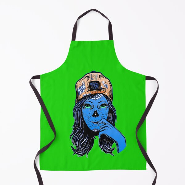 Aperçu de l'œuvre Skull Girl-With Cap Head bleu créée et vendue par MANINFEAR.
