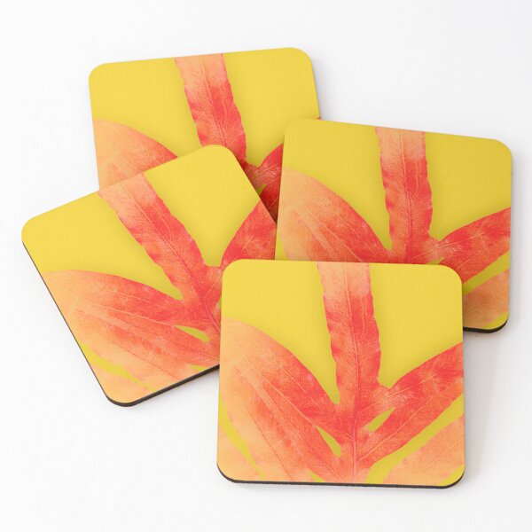 Item preview, Millenial Yellow and Red Fern designed and sold by ANoelleJay.