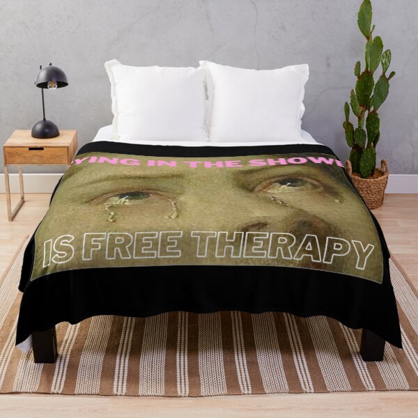 Item preview, crying in the shower is free therapy designed and sold by daphhne.