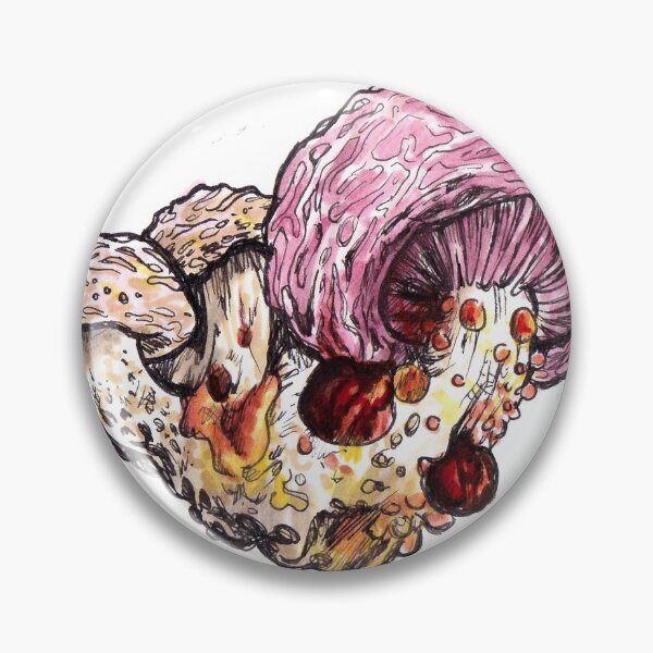 Item preview, Wrinkled Peach fungus  designed and sold by sadnettles.
