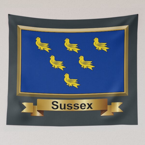 Item preview, Sussex Flag Gifts, Masks, Stickers & Products (GF) designed and sold by mpodger.