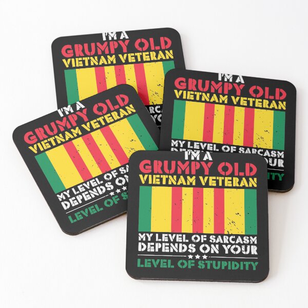 Item preview, Grumpy Old Vietnam Veteran Sarcasm Stupidity designed and sold by TrendingTees4u.