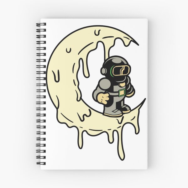 Item preview, Cute Astronaut Recluse Melting Moon designed and sold by mewsis.