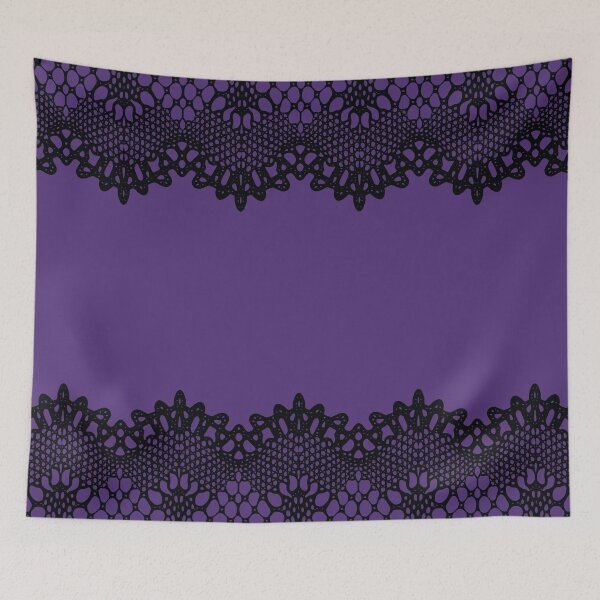 Item preview, Black and Purple Gothic Lace Pattern designed and sold by thelustrous.