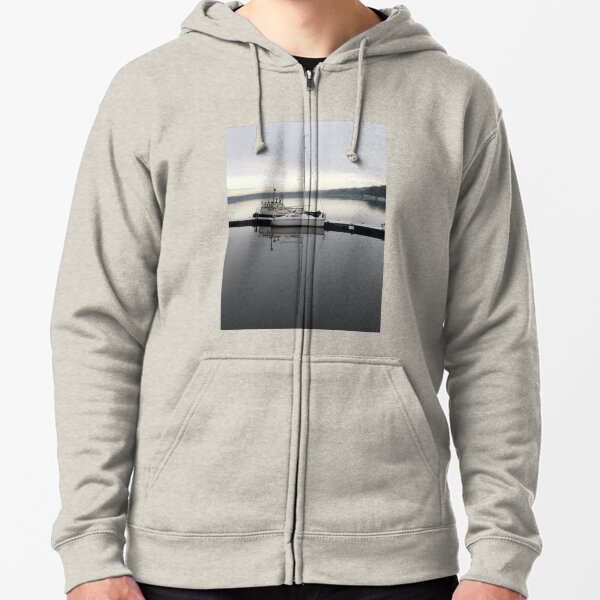 Quayside Relections Derry Ireland Zipped Hoodie