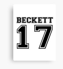 Beckett #17 - Varsity Style Canvas Print