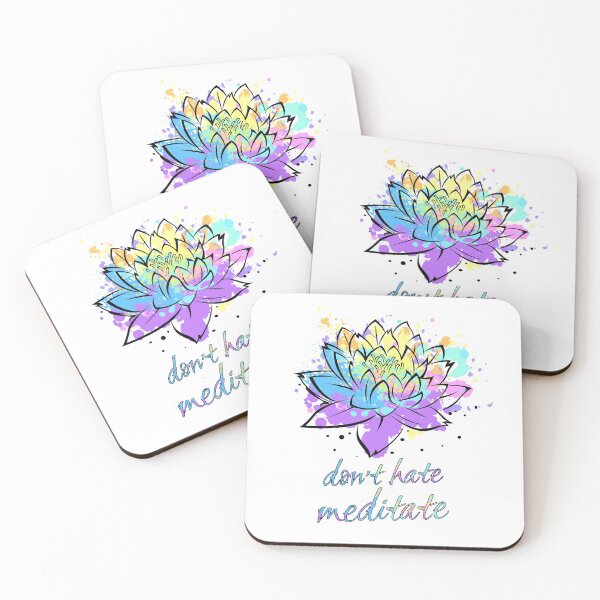 Item preview, Don't Hate Meditate Lotus Flower Be Zen Yoga Lover Fan Gift designed and sold by WG-Factory.