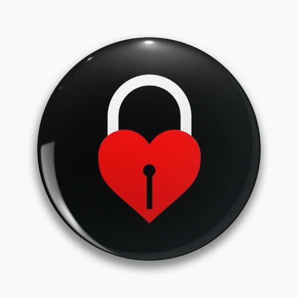Item preview, Heart Lock Minimal Design (Valentine Collection) designed and sold by MinimalDM.