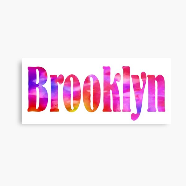 Item preview, Brooklyn girls name pretty multi-color design designed and sold by ComicKitsch.