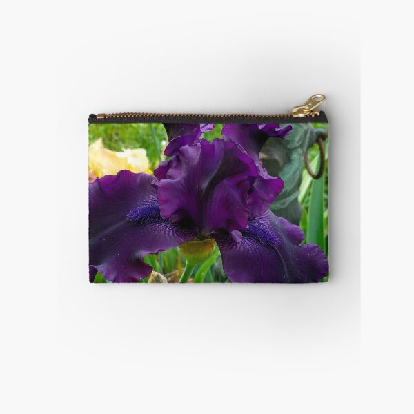 Item preview, Dark Purple Daylily with Antique Ornate Horse Hitching Post, Lily, Lilies designed and sold by PrettyLittlePic.