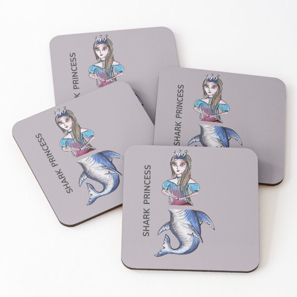 Item preview, SHARK PRINCESS by FrankenDuo pearl grey designed and sold by FrankenDuo.