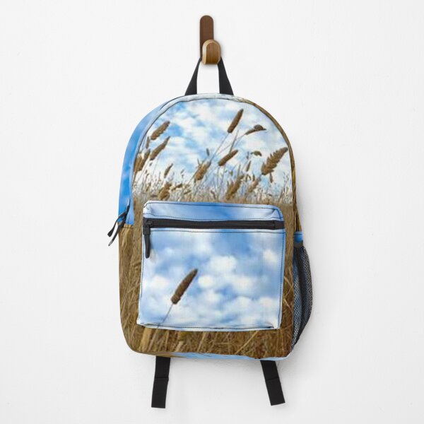 Item preview, Amber waves of grass against bright blue sky designed and sold by AMGImpressions.