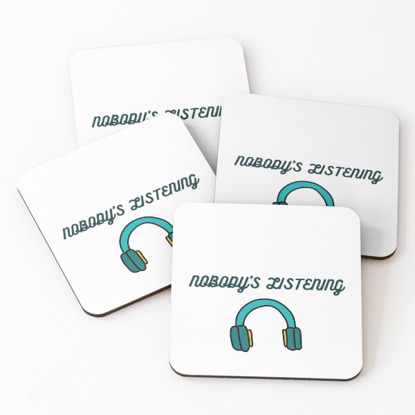 Item preview, Nobody is listening | vintage funny quote designed and sold by Yesha  Vayeda.