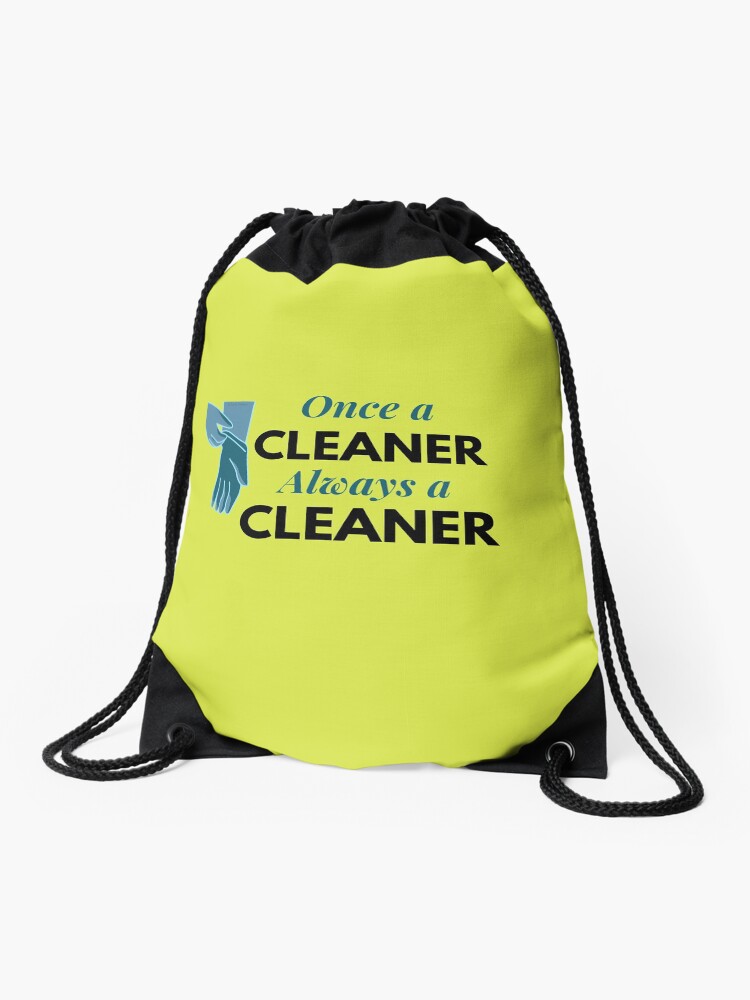 Thumbnail 1 of 3, Drawstring Bag, Once A Cleaner Always A Cleaner Glove Housekeeping Lady Gifts designed and sold by SavvyCleaner.