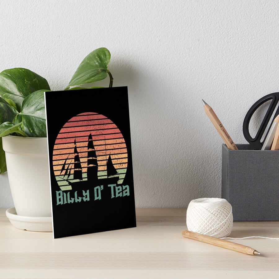 "Billy O’ Tea Typography Ship The Wellerman Sugar Tea Rum Vintage