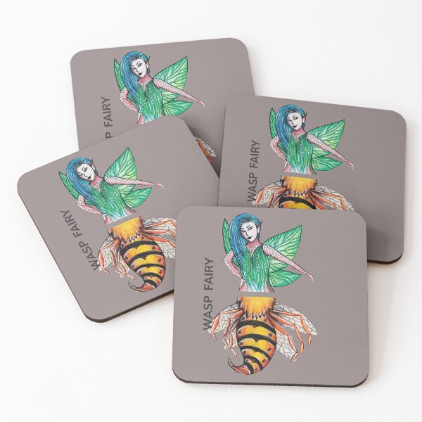 Item preview, WASP FAIRY by FrankenDuo metallic grey designed and sold by FrankenDuo.