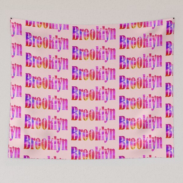 Item preview, Brooklyn girls name pretty multi-color design designed and sold by ComicKitsch.