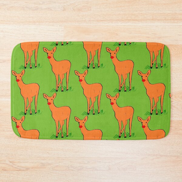 Item preview, deer with bold red lips designed and sold by hayamahsud.