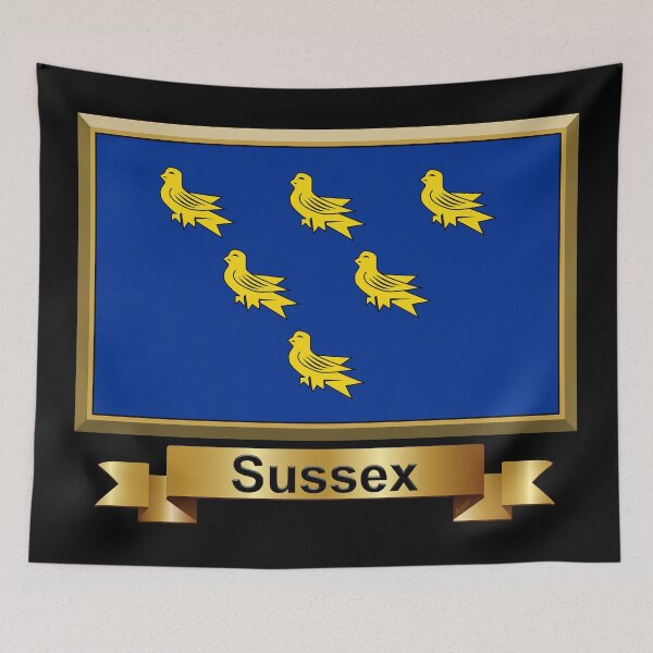 Item preview, Sussex Flag Gifts, Masks, Stickers & Products (N) designed and sold by mpodger.