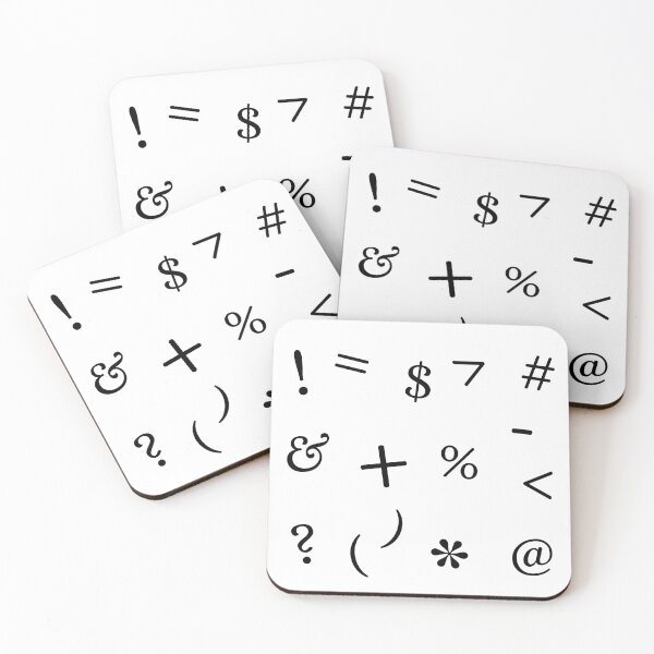 Item preview, Special Characters in black designed and sold by printhappy.