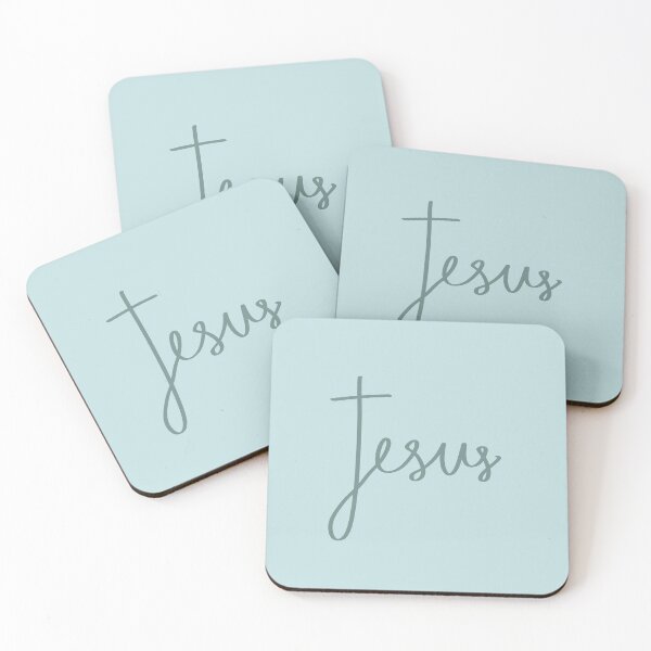 Item preview, Jesus with Cross- BLUE designed and sold by Laura Lee Cochran.