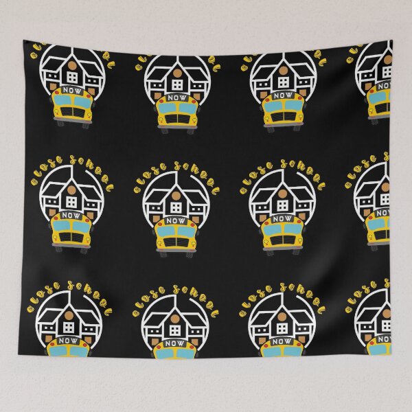 Item preview, close school now ,funny Gift idea  designed and sold by buzz1days.