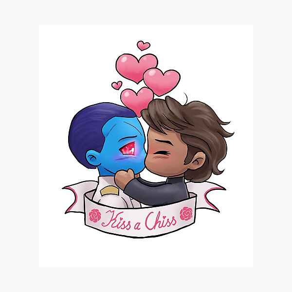 Item preview, kiss a chiss day thranto édition designed and sold by thecakeissisley.