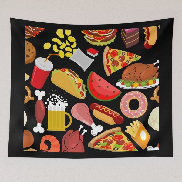 Item preview, Fast Food Pattern designed and sold by Dr.YesOrNo.