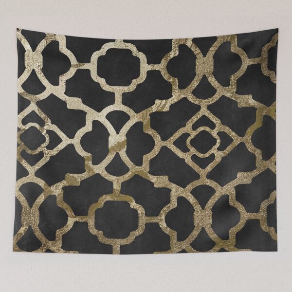 Item preview, Gold and Black Arabesque designed and sold by Sasha Art Gallery.
