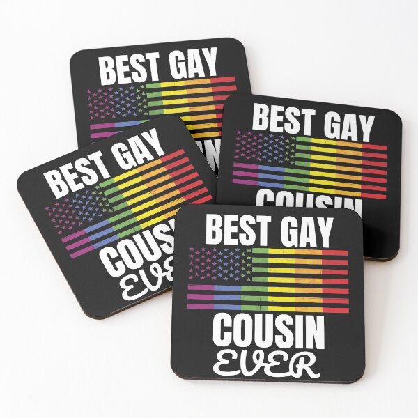 Item preview, Best Gay Cousin Ever LBGT Pride Gifts Rainbow Flag  Color designed and sold by J AND J  PRINTS.