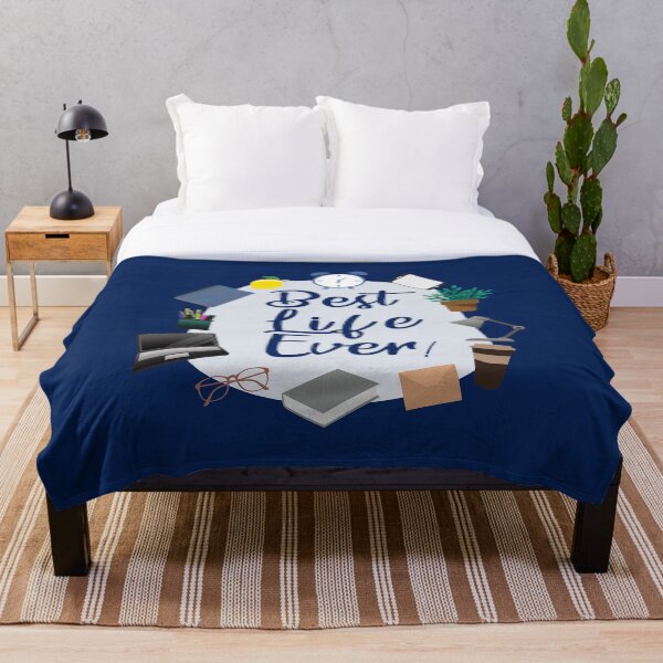 Best life Ever - Letter Writing for Brothers Throw Blanket
