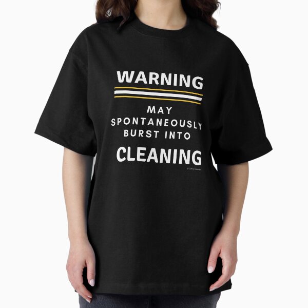 Item preview, Burst Into Cleaning Funny Warning Housekeeping Humor designed and sold by SavvyCleaner.