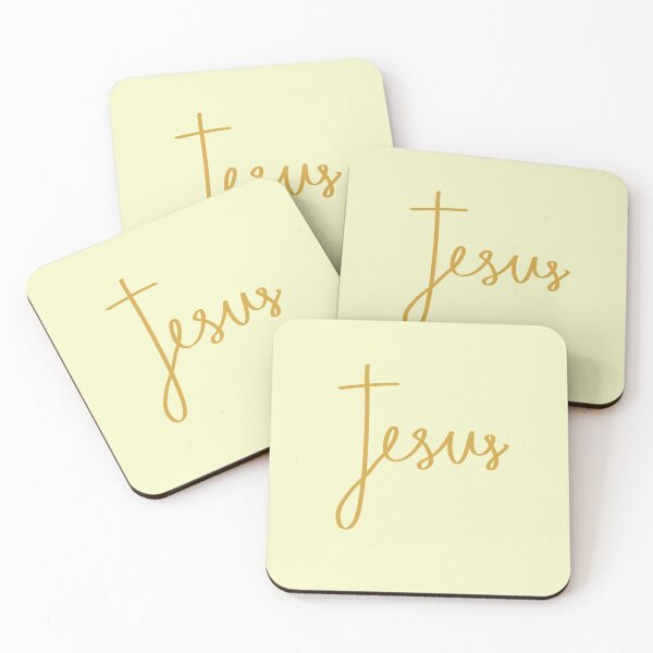 Item preview, Jesus with Cross- YELLOW designed and sold by Laura Lee Cochran.