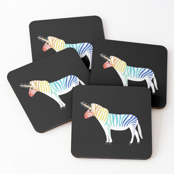 Item preview, Rainbow Zebra Unicorn designed and sold by daisyandlime.