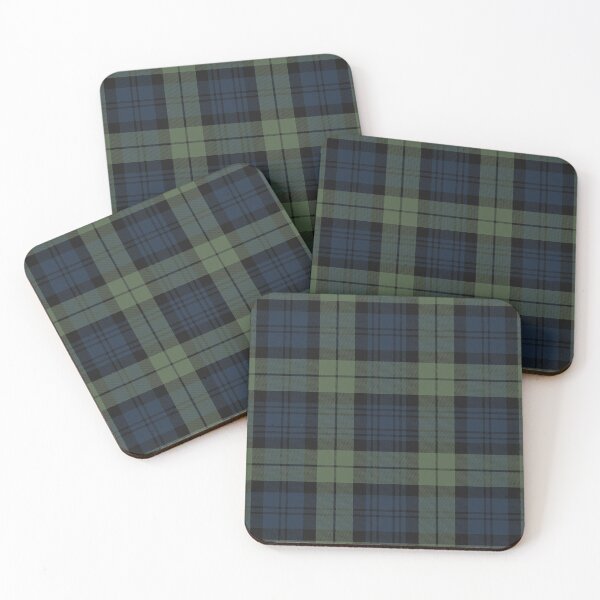 Item preview, Campbell Tartan | Muted | Cute Green and Blue Tartan designed and sold by cutetartanshop.