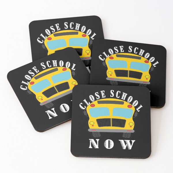 Item preview, close school now ,funny Gift idea  designed and sold by buzz1days.