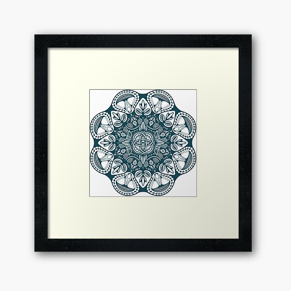 Celtic Rose Framed Art Print