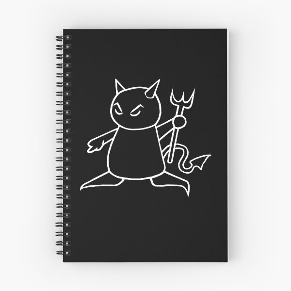 Item preview, The Little Devil (White on Black) designed and sold by Painting By Pandas.