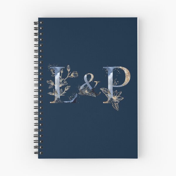 Item preview, Floral Initials L and P for a couple, Monogrammed designed and sold by PinkLotusArt.