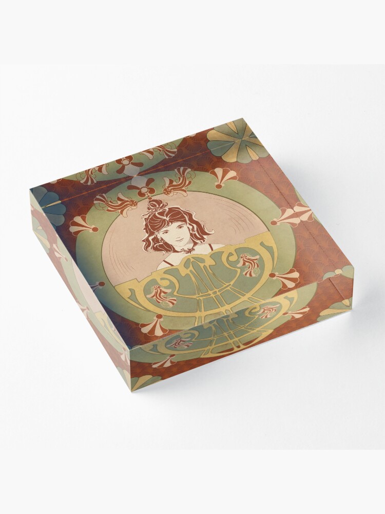 Bloc acrylique ''Parure Poisson rouge' : autre vue