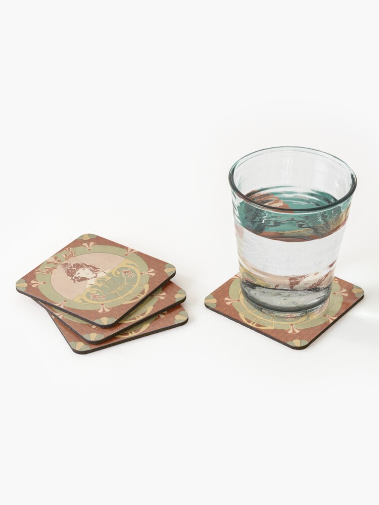 Dessous de verre (lot de 4) ''Parure Poisson rouge' : autre vue