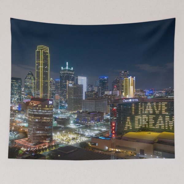 Item preview, Dallas MLK Tribute Skyline designed and sold by josephhaubert.