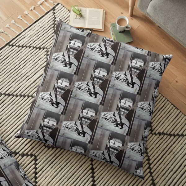 Collage Face CutOut Floor Pillow