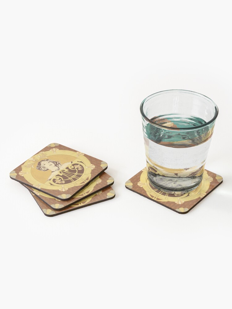 Dessous de verre (lot de 4) ''Parure Poisson brun' : autre vue
