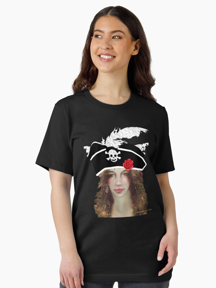 Thumbnail 1 of 7, Essential T-Shirt, Buccaneer Pirate Girl designed and sold by ayemagine.