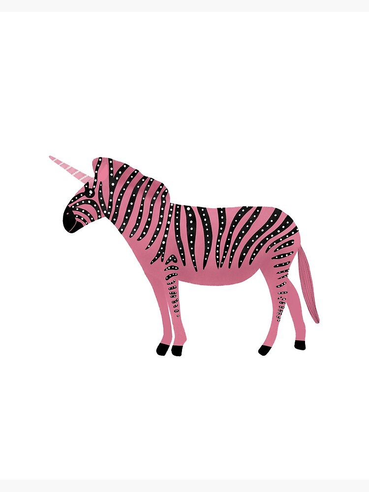 Pink Zebra Print | Art Board Print